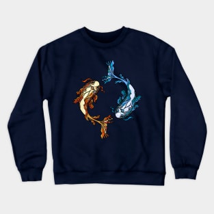 Colourful  Catfish yin yang Crewneck Sweatshirt